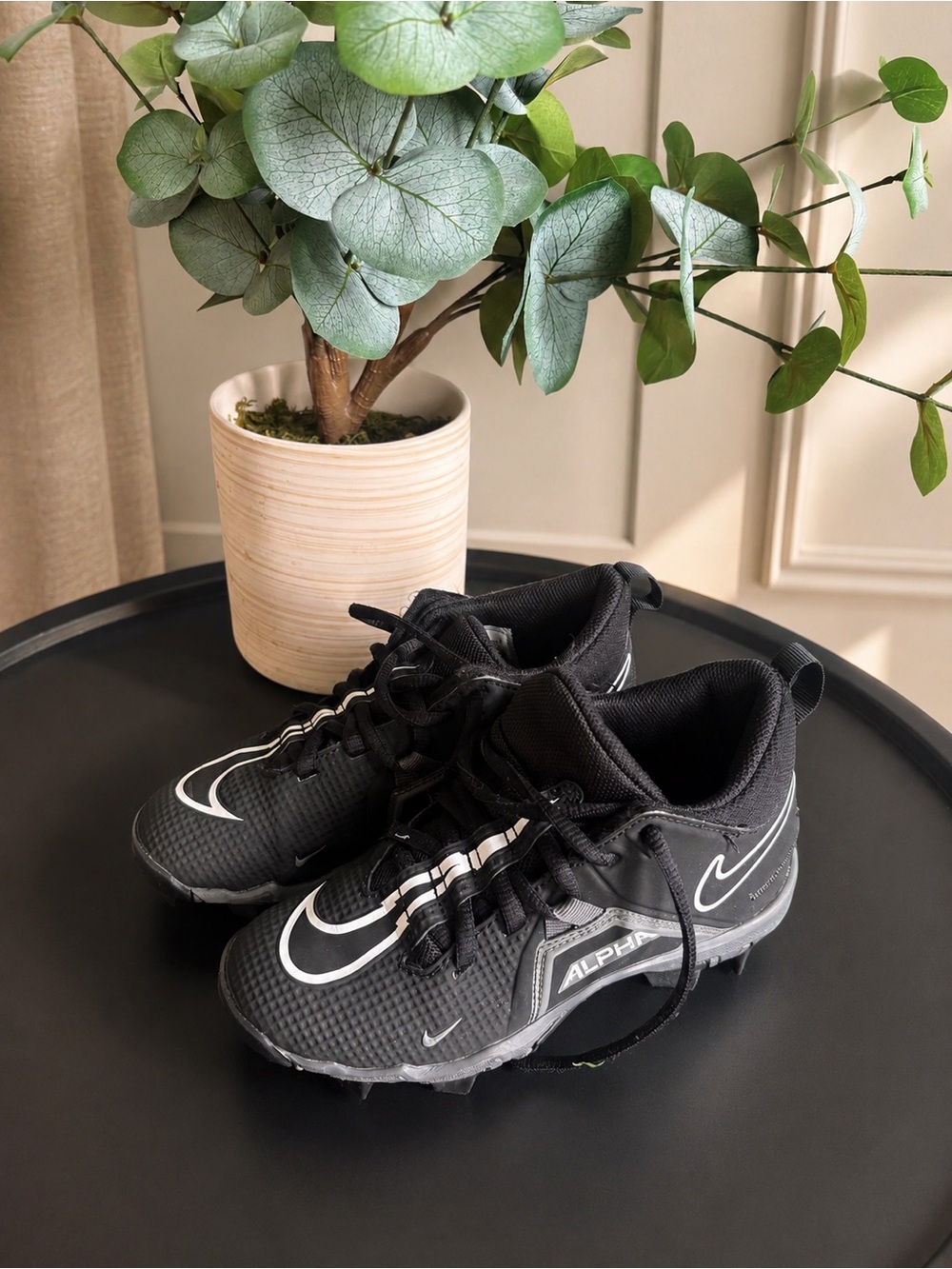 Nike Kids' Alpha Fast Flex Soccer /Baseball/Football Cleats with White Accents